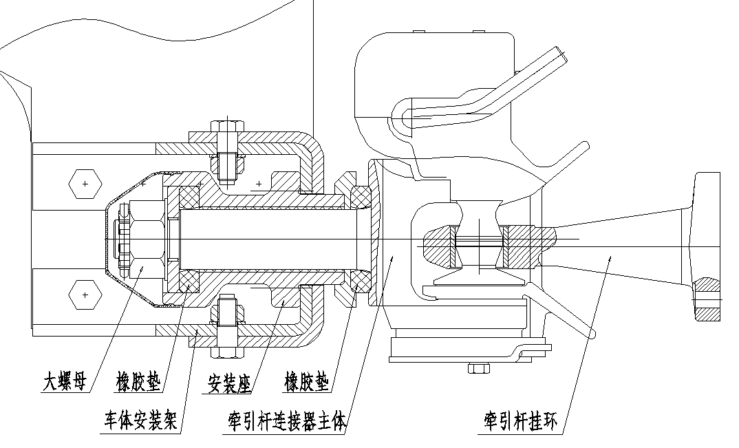 牵引杆连接器